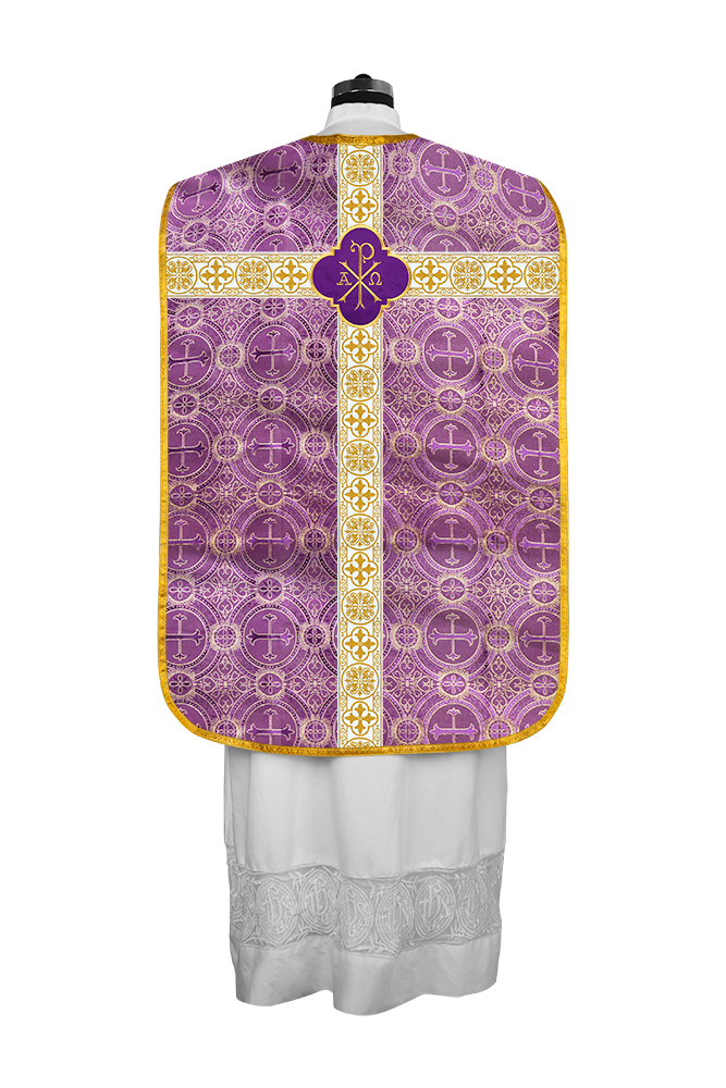 Vestimentas con espalda de violín con motivo y cruz Orphrey