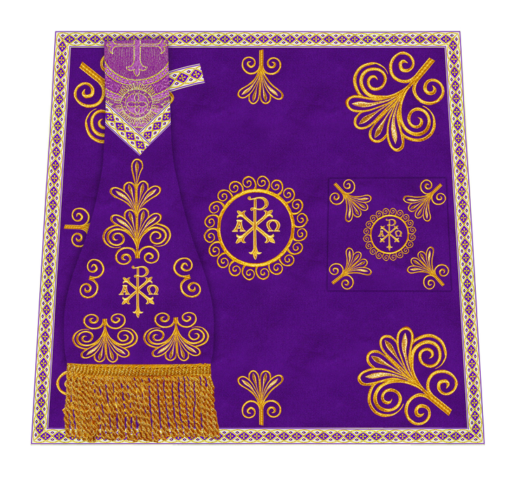 Ornate Embroidery Mass set with Motif