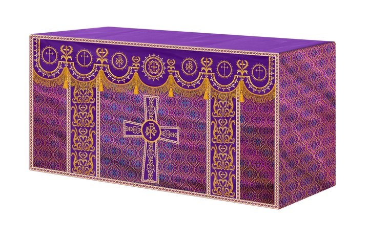Communion Table Cloth with Embroidered Trims