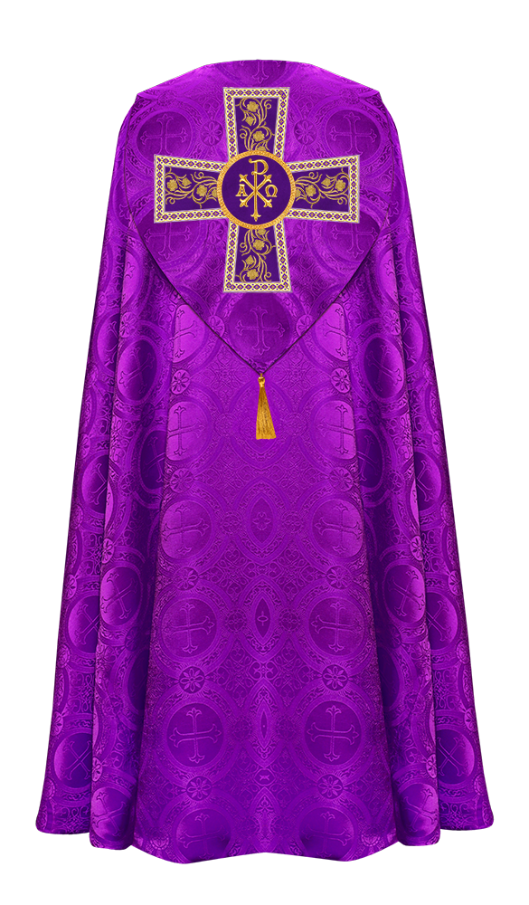 Gothic Cope Enhanced With Grapes Embroidery