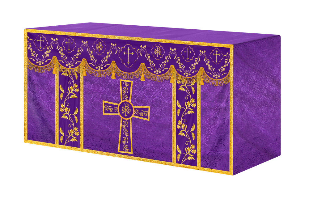 Altar Cloth with Fine Embroidery and Spiritual Motif