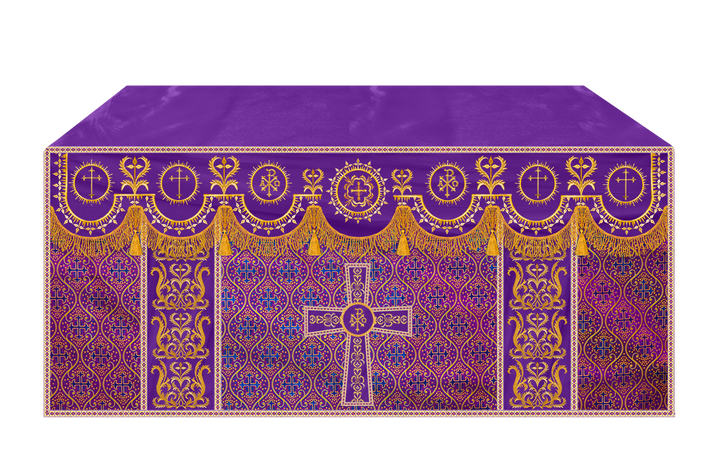Communion Table Cloth with Embroidered Trims