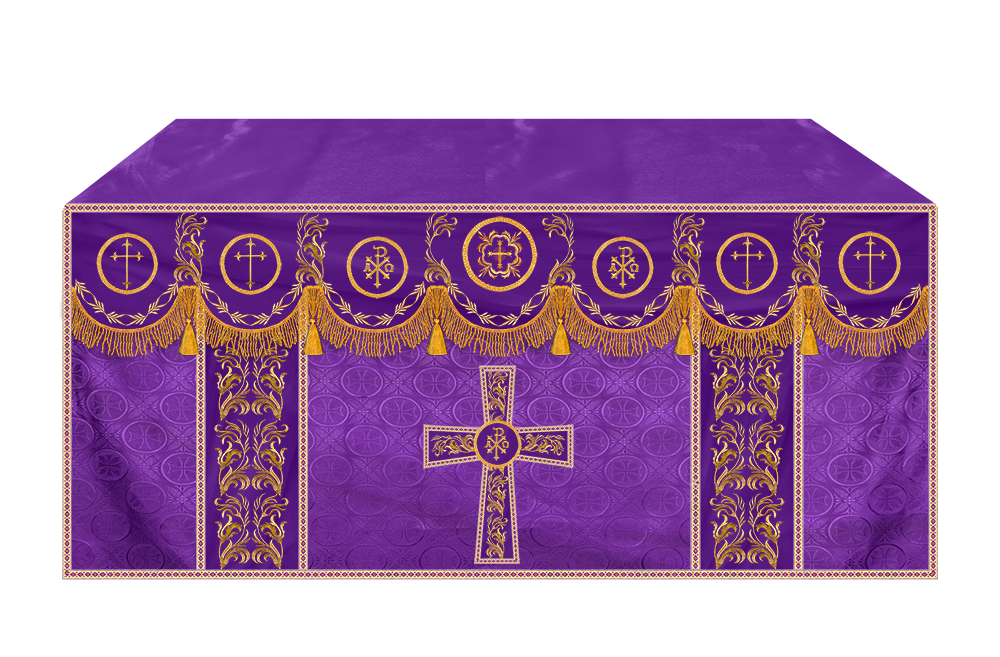 Handmade Church Altar Cloth with Traditional Embroidery