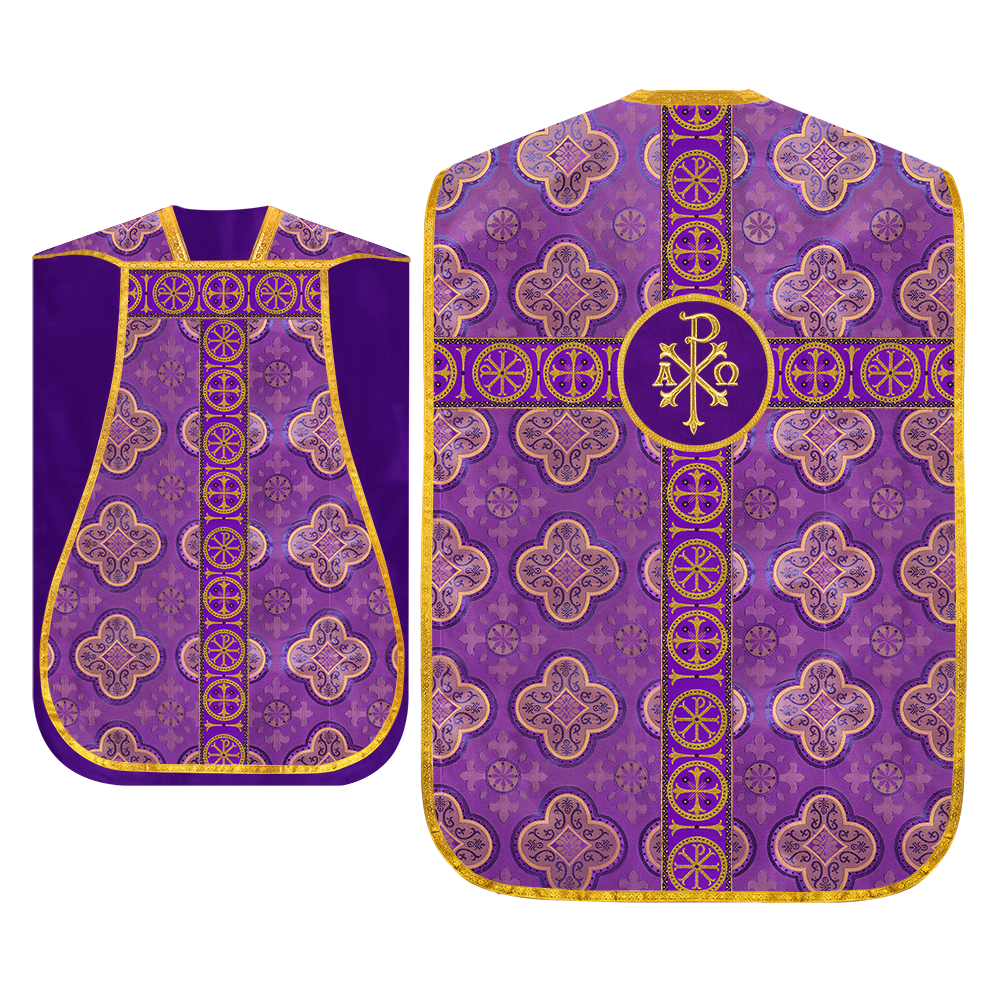 Roman Chasuble with Adorned Orphrey