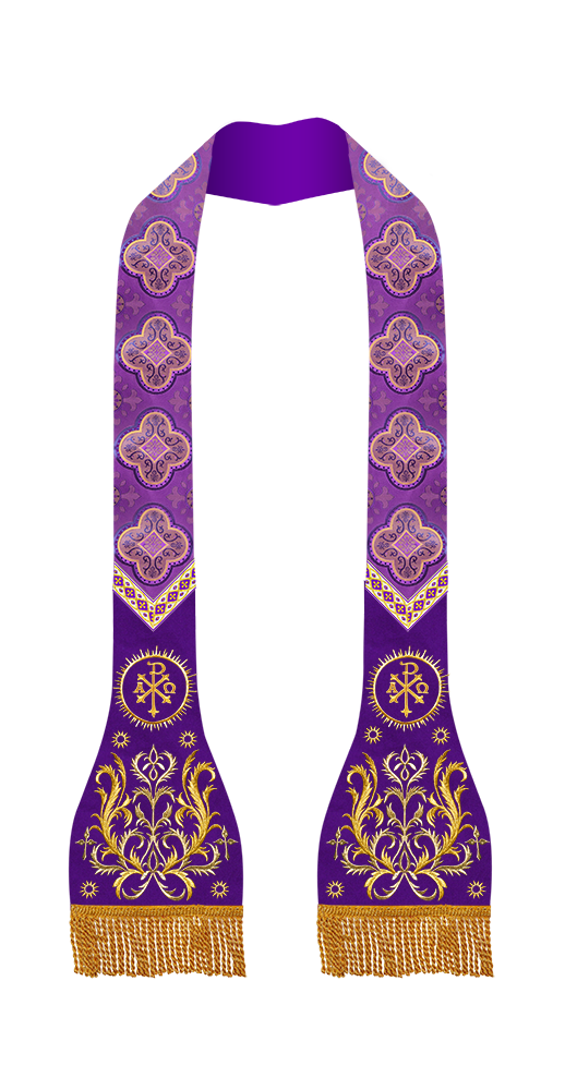 Roman Stole with Braided Embroidery