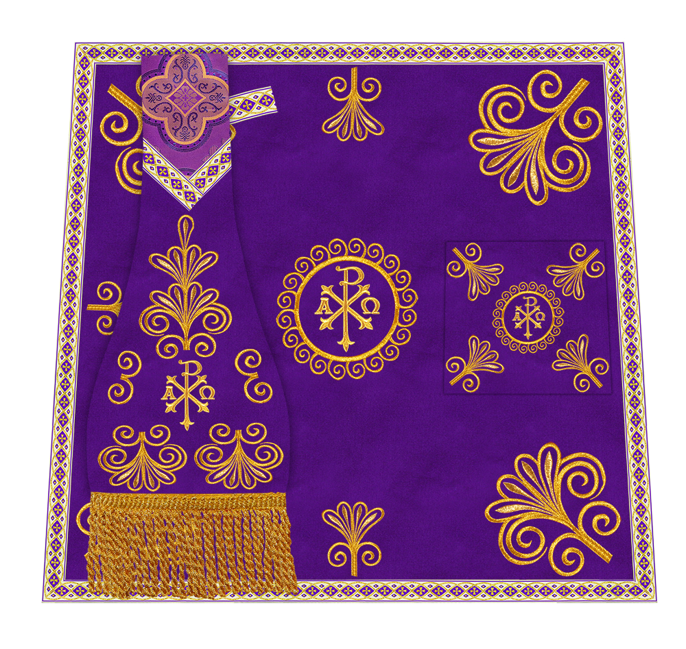 Ornate Embroidery Mass set with Motif