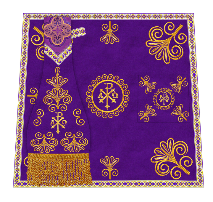 Ornate Embroidery Mass set with Motif