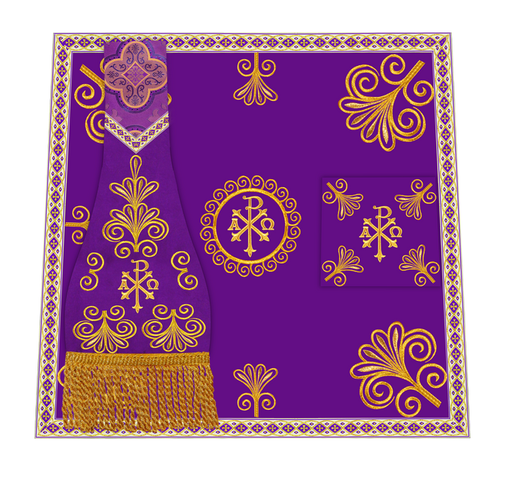 Ornate Embroidery Mass set with Motif