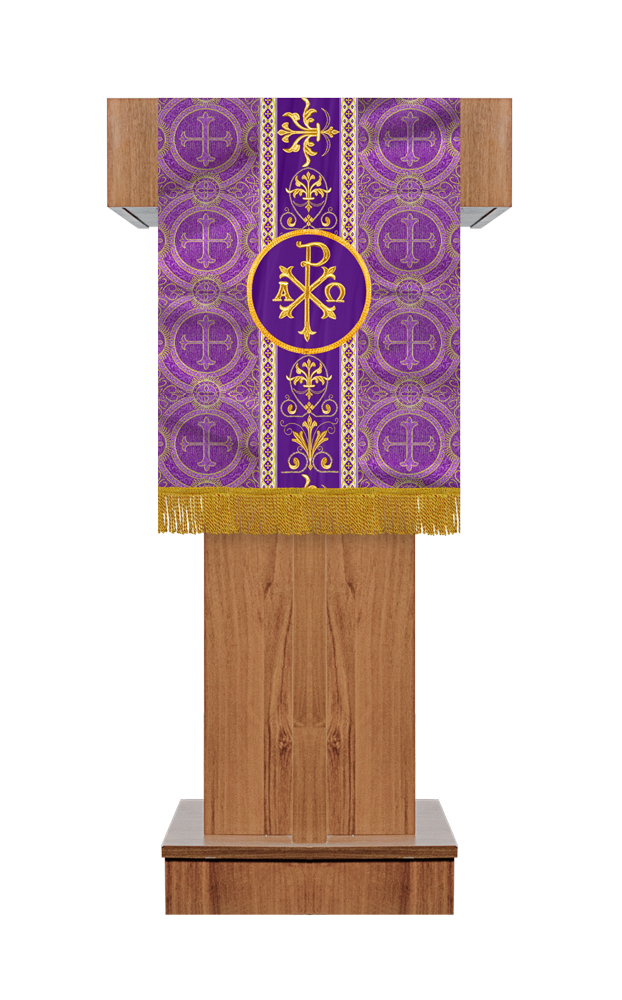 Altar Cloth with Spiritual Motif and Trims