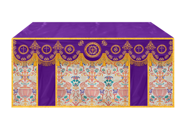 Tapestry Altar Cloth with Embroidered Orphrey