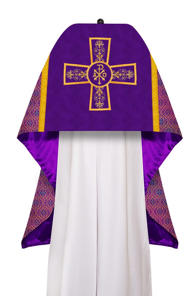 Humeral veil with Vestment Woven Braided Trims