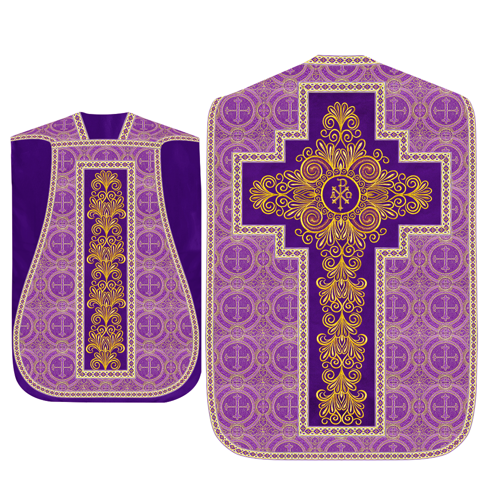 Set of Four Roman Chasuble Vestments