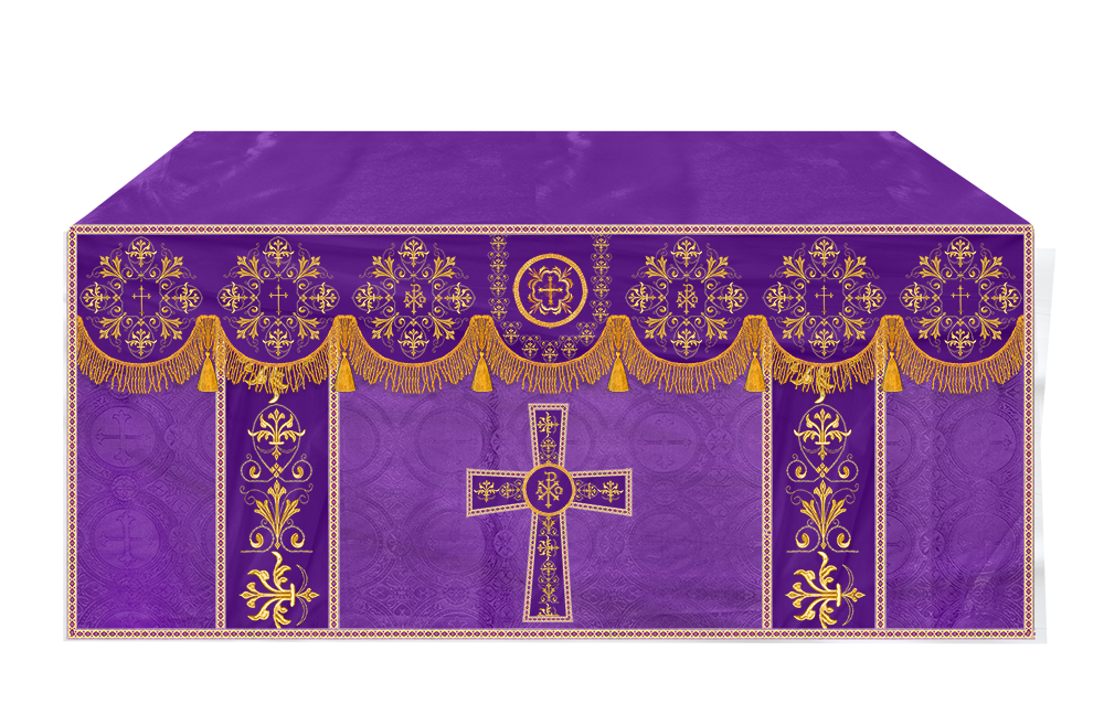 Altar Cloth with Spiritual Motif and Trims
