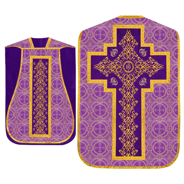 Set of four Fiddleback vestment with stole