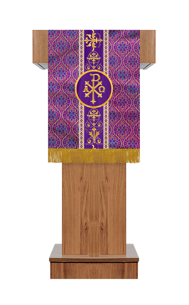 Altar Cloth with Spiritual Motif and Trims