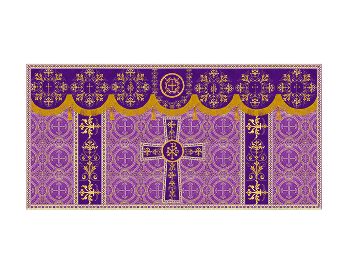 Altar Cloth with Spiritual Motif and Trims