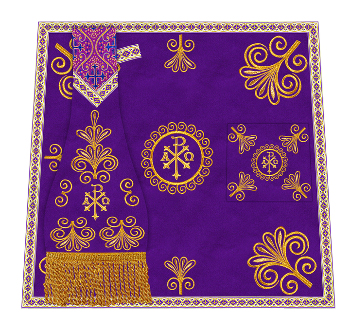 Ornate Embroidery Mass set with Motif