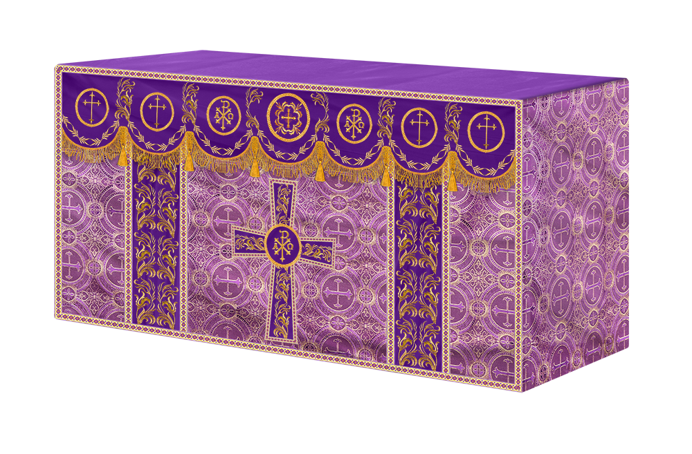 Altar Cloth with Liturgical Motif and Trims