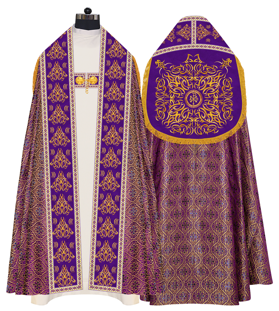 Traditional Embroidered Roman Cope Vestment