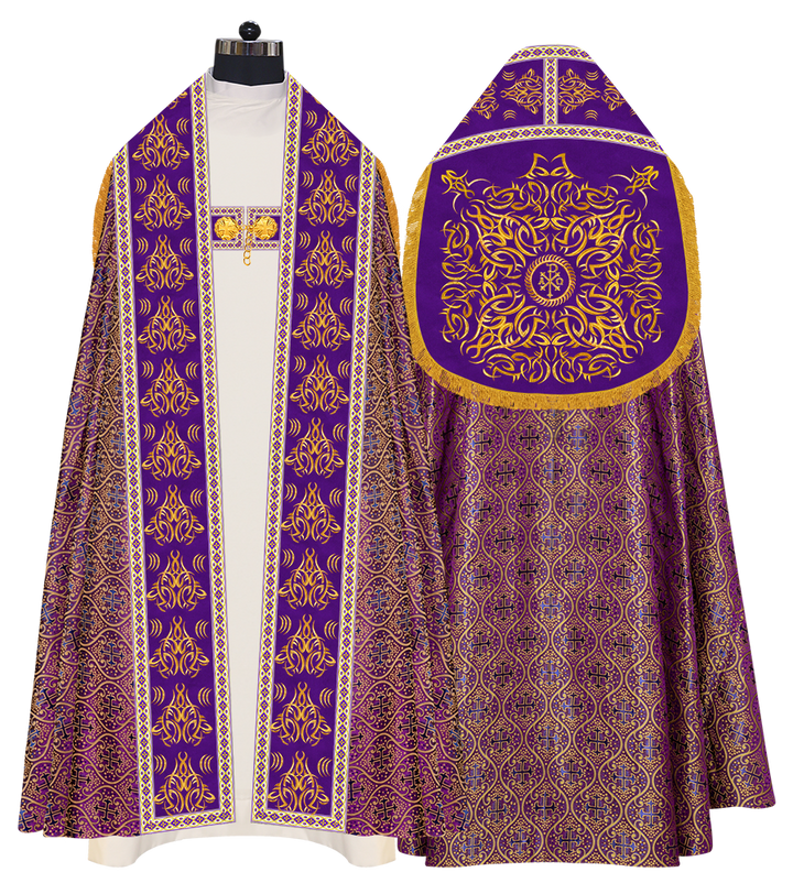 Traditional Embroidered Roman Cope Vestment