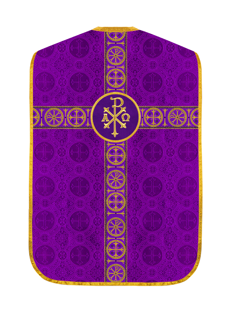 Roman Chasuble with Adorned Orphrey