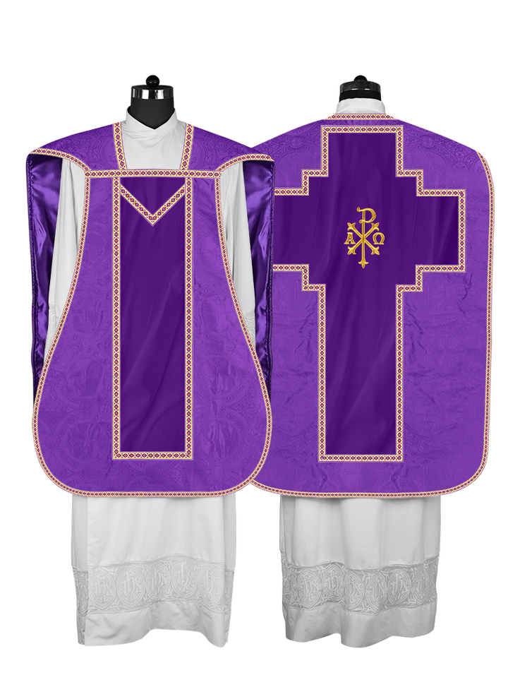 Roman chasuble with Motif and Trims