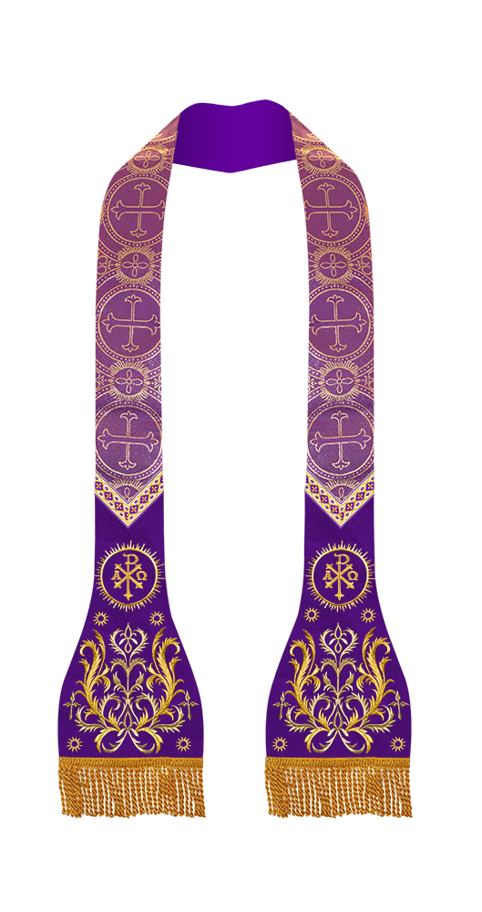 Roman Stole with Braided Embroidery