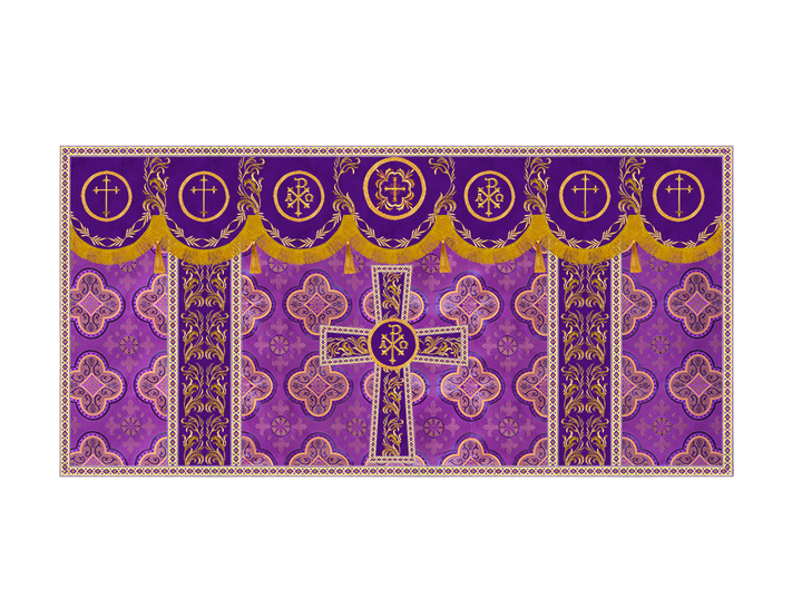 Altar Cloth with Liturgical Motif and Trims