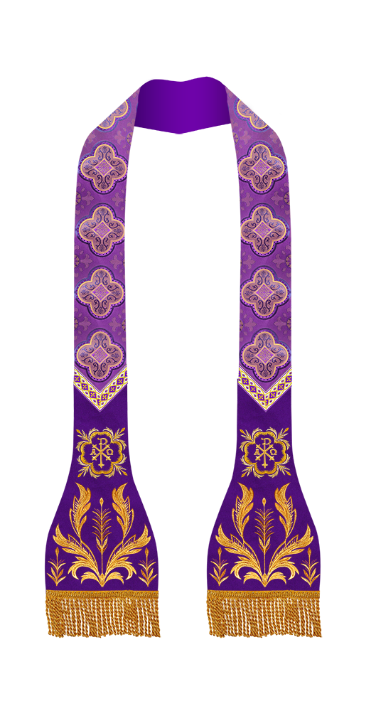 Spiritual Catholic Stole with Embroidery