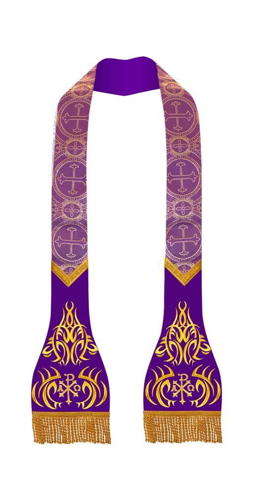 Roman Stole with Spiritual motif