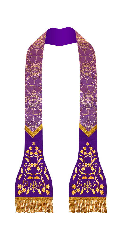 Roman Stole with Floral design