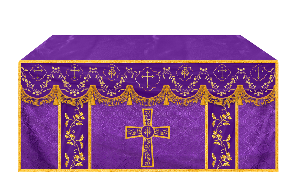 Altar Cloth with Fine Embroidery and Spiritual Motif