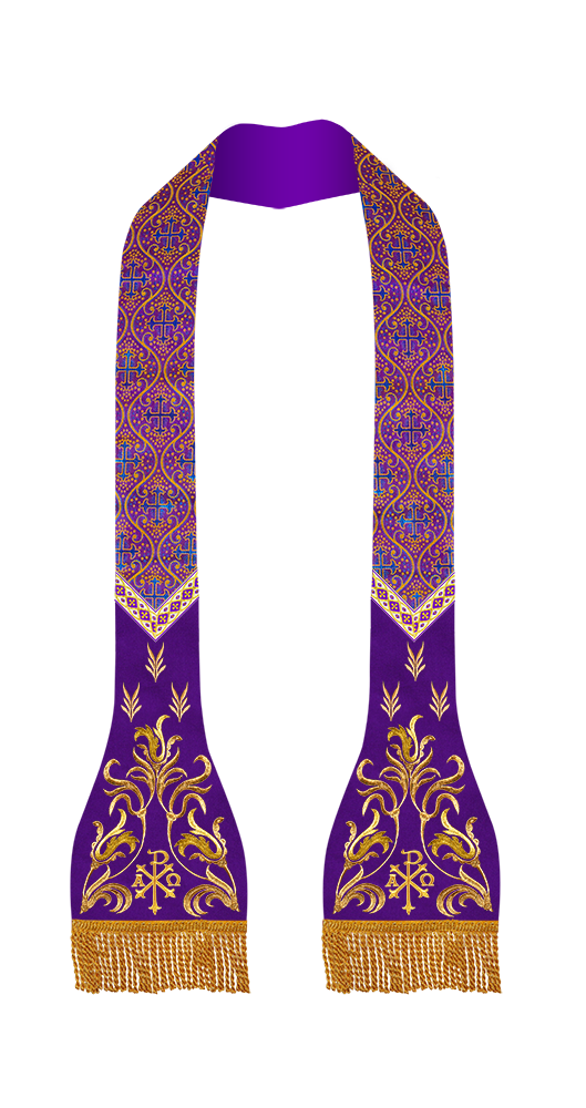 Roman Catholic Stole with Spiritual motif