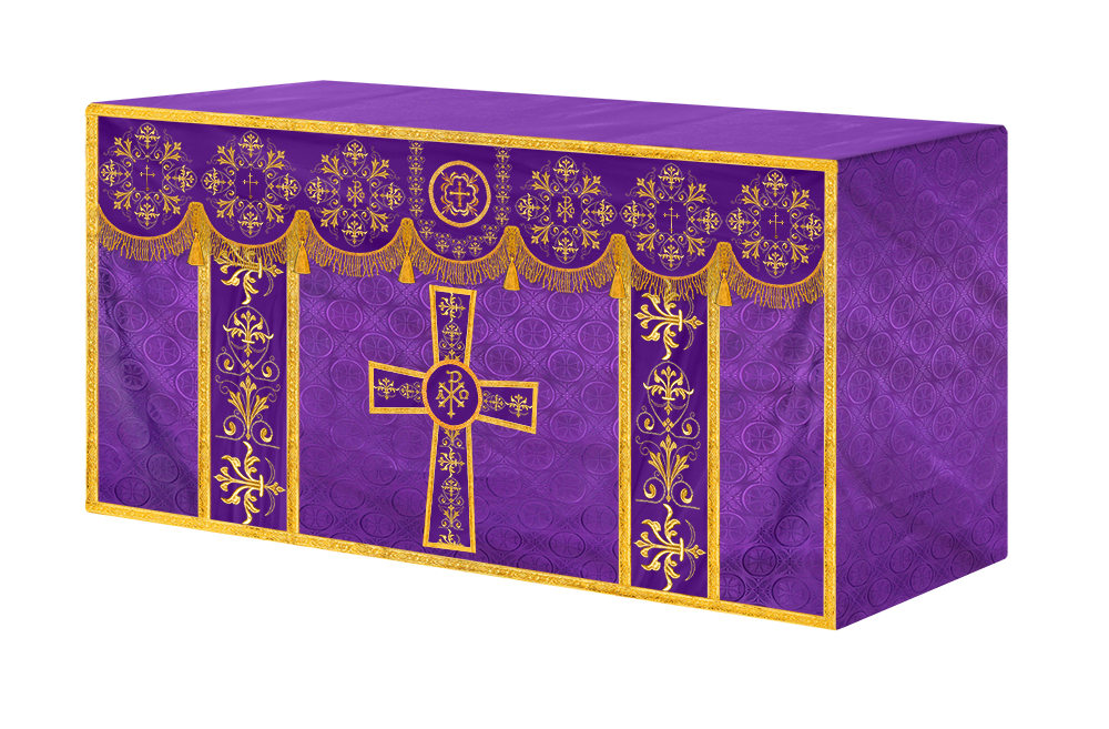 Exquisite Altar Cloth with Intricate Embroidery