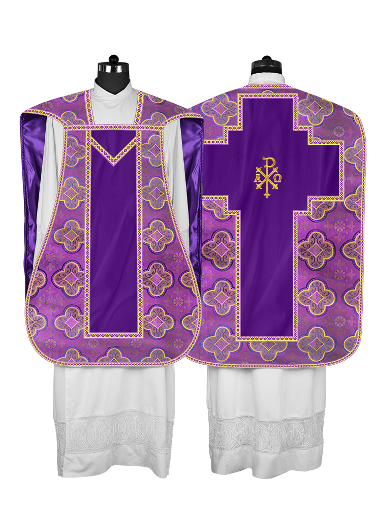 Roman chasuble with Motif and Trims