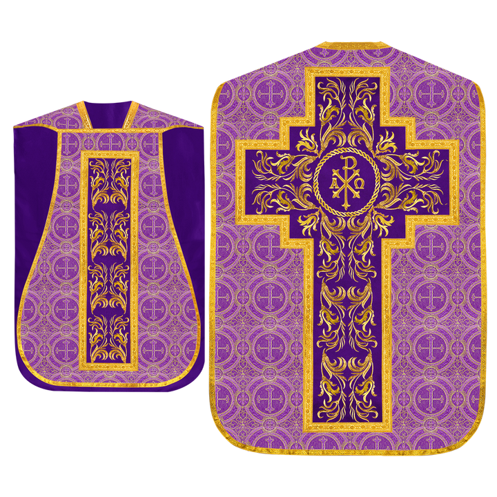 Set of Four Liturgical Roman Chasuble Vestment