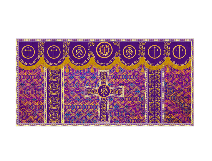 Altar Cloth with Liturgical Motif and Trims