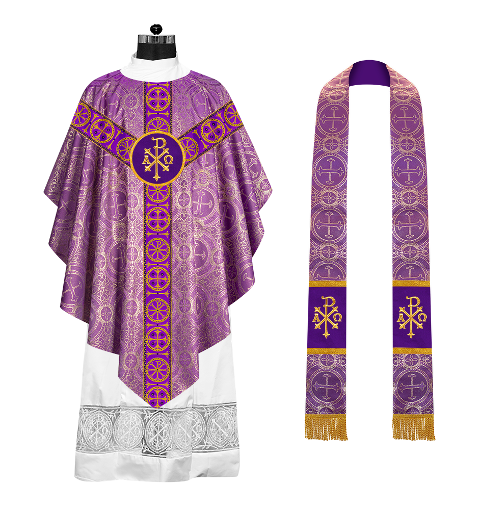 Pugin Chasuble with Designer orphrey