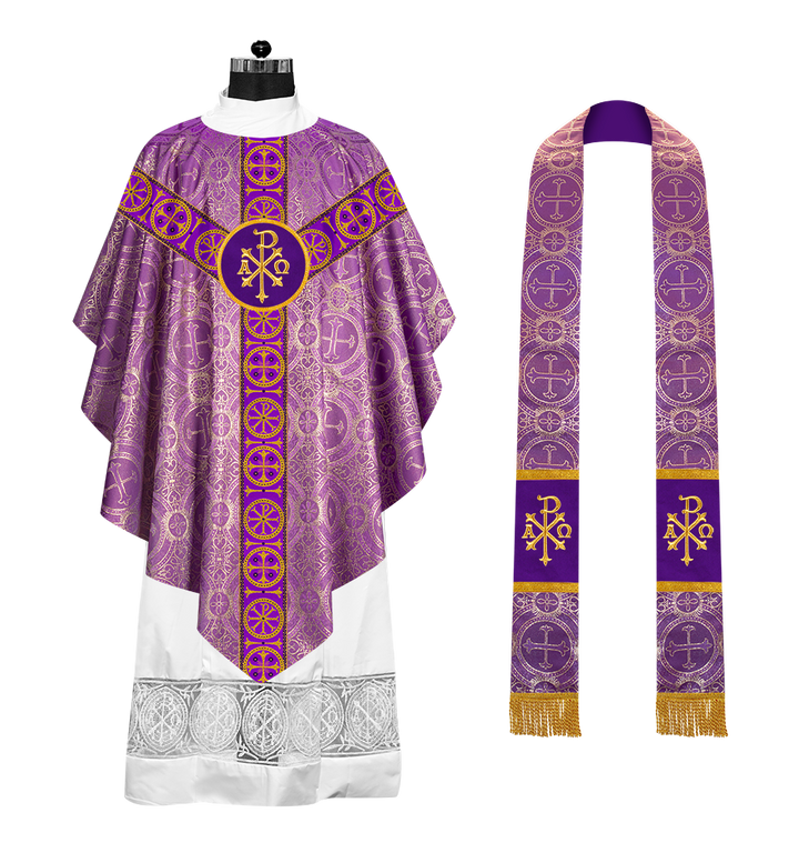 Pugin Chasuble with Designer orphrey