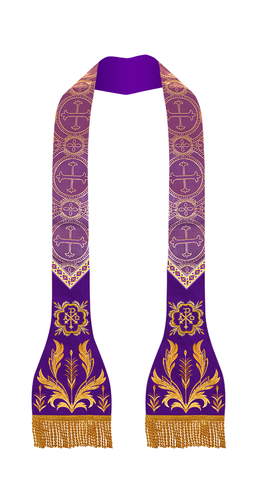 Spiritual Catholic Stole with Embroidery