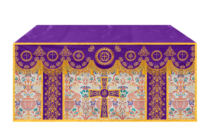 Tapestry Altar Cloth with Embroidered Orphrey