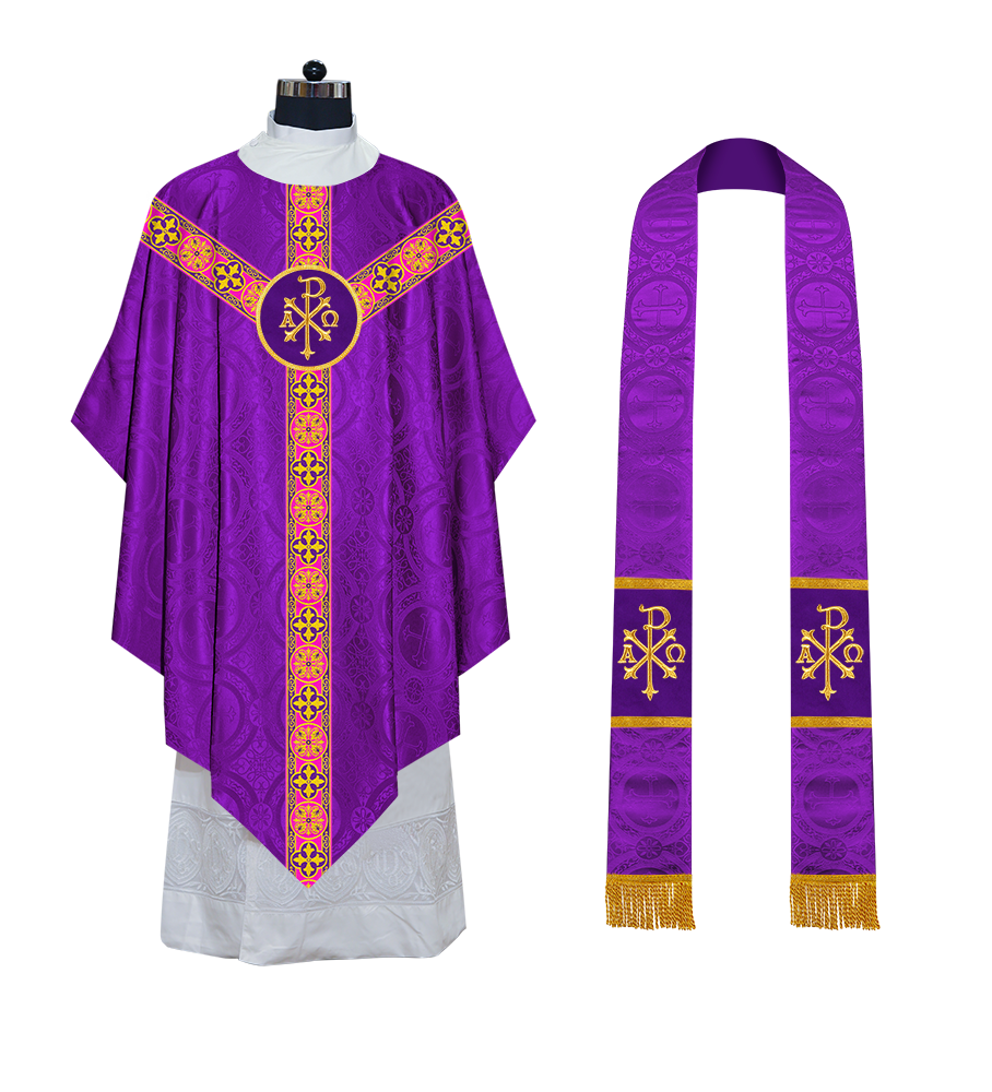 Pugin Style Chasuble Designed with Different Orphrey