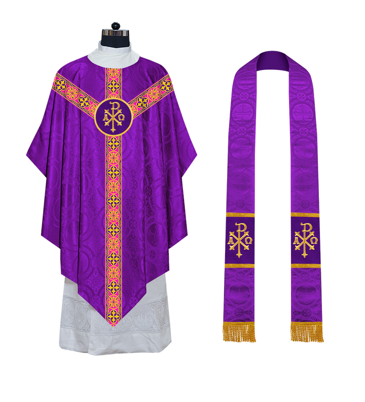 Pugin Style Chasuble Designed with Different Orphrey