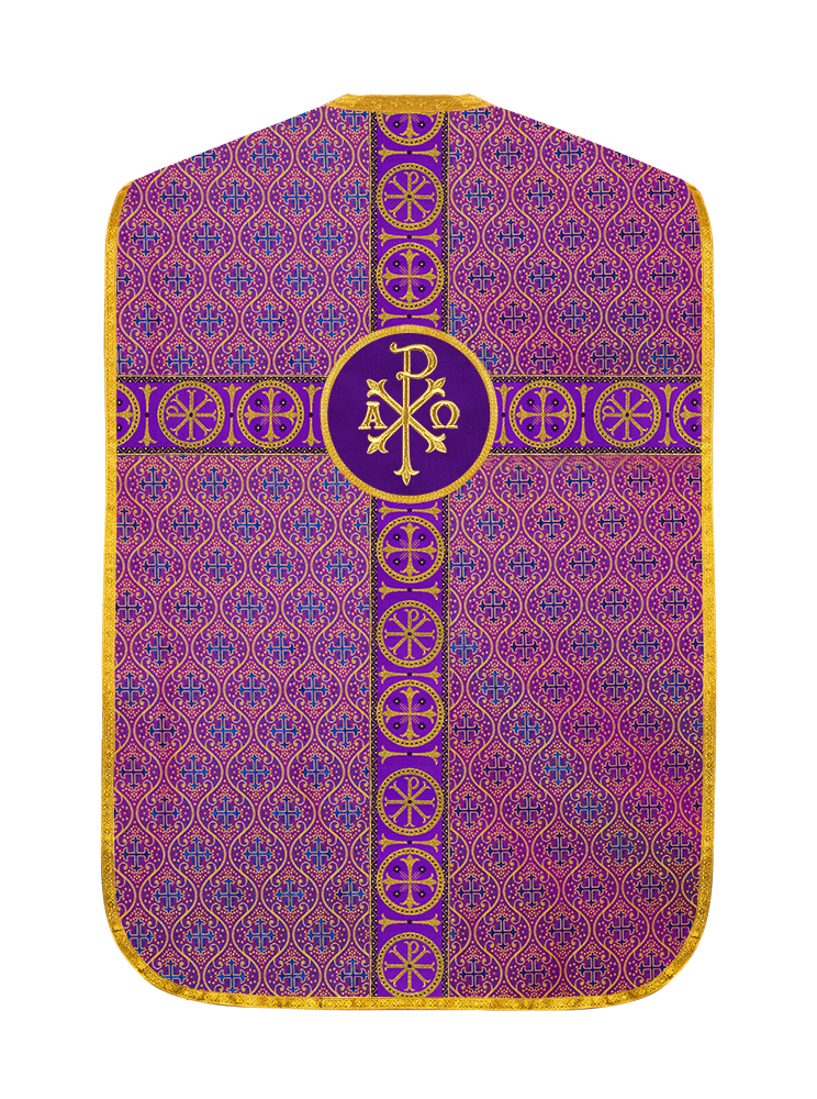 Roman Chasuble with Adorned Orphrey