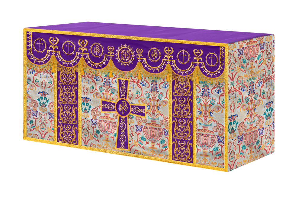 Tapestry Altar Cloth with Woven Braids