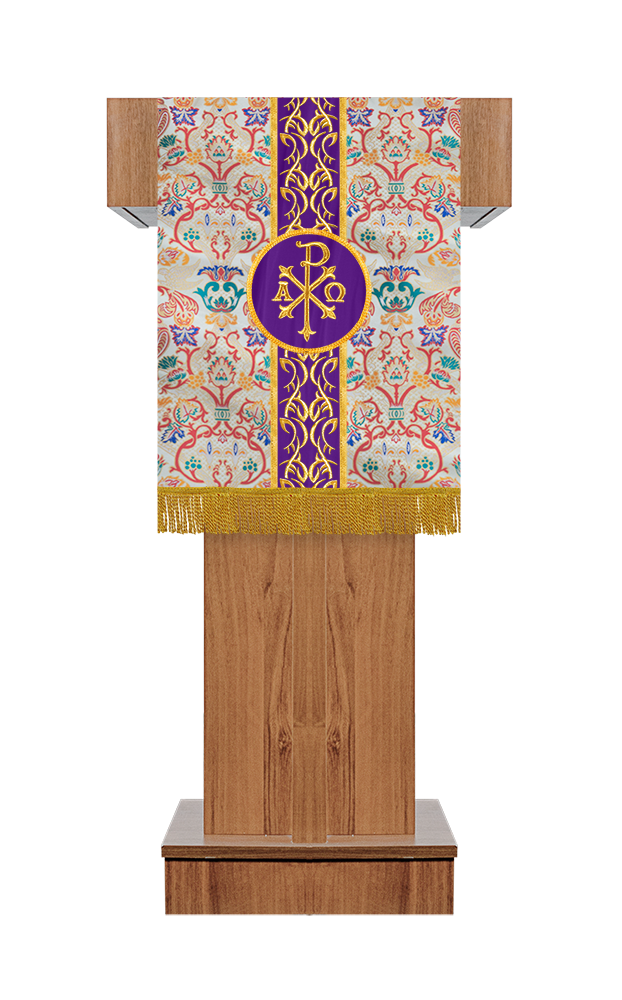 Embroidered Pulpit/Lectern with Tapestry