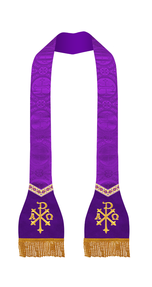 Roman Stole with Motif and trims