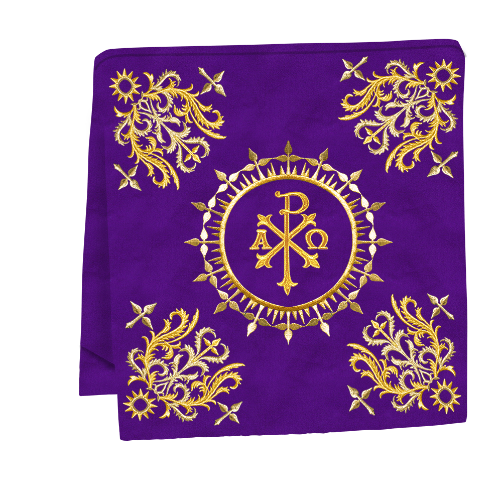 Elegant  church mass set with Embroidered Motif