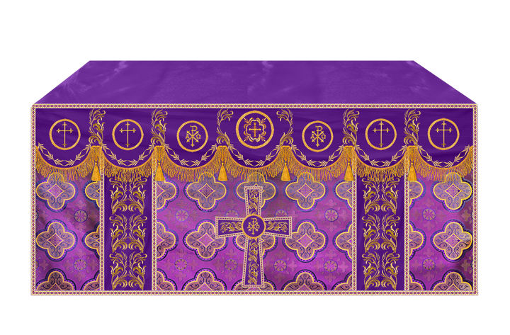 Altar Cloth with Liturgical Motif and Trims