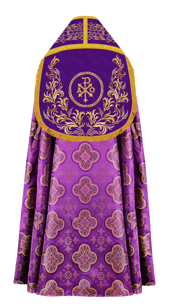 Roman Cope Vestment With Adorned Orphrey